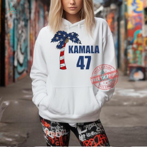 Official Coconut tree Kamala 47 usa flag T shirt