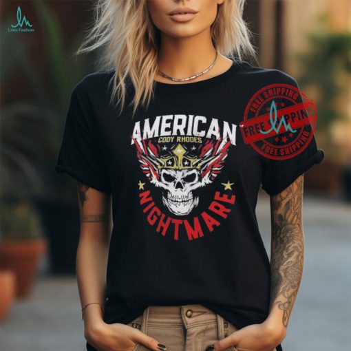 Official Cody rhodes crowned skull americana T shirt