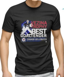 Official Connor Hellebuyck Winnipeg Jets 2024 Vezina Trophy Winner T Shirt