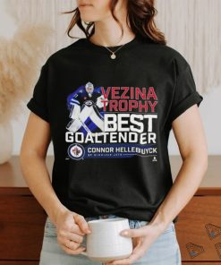 Official Connor Hellebuyck Winnipeg Jets 2024 Vezina Trophy Winner T Shirt