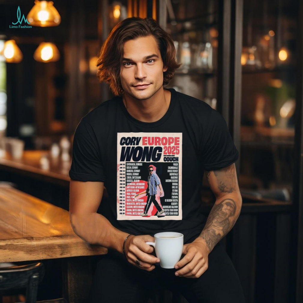 Official Cory Wong Shows Europe Tour 2025 Poster Shirt Official Cory Wong Shows Europe Tour 2025 Poster Shirt