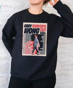 Official Cory Wong Shows Europe Tour 2025 Poster Shirt