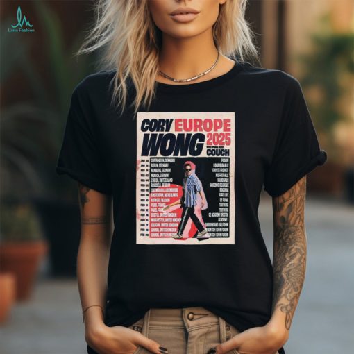 Official Cory Wong Shows Europe Tour 2025 Poster Shirt