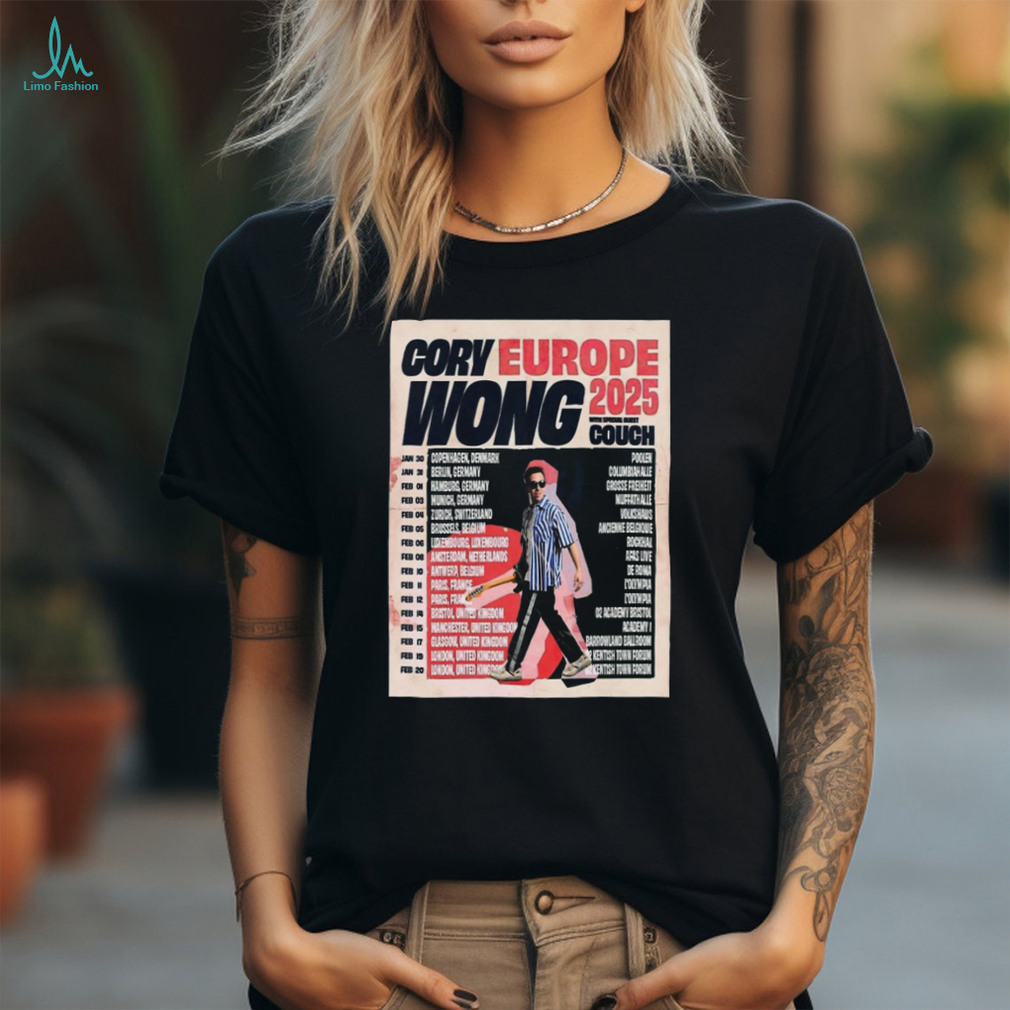 Official Cory Wong Shows Europe Tour 2025 Poster Shirt Official Cory Wong Shows Europe Tour 2025 Poster Shirt