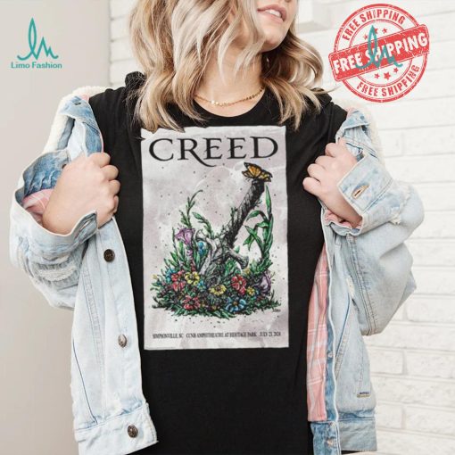 Official Creed Tour In Simpsonville SC On July 23 2024 Poster shirt