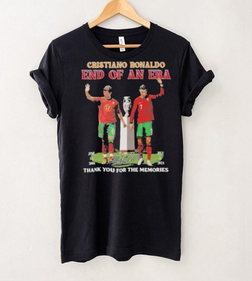 Official Cristiano Ronaldo End Of An Era June 12, 2004 July 5, 2024 Thank You For The Memories Signature Shirt