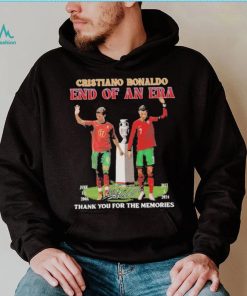 Official Cristiano Ronaldo End Of An Era June 12, 2004 July 5, 2024 Thank You For The Memories Signature Shirt