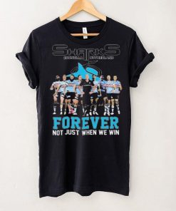 Official Cronulla Sutherland Sharks Forever Not Just When We Win Signatures shirt