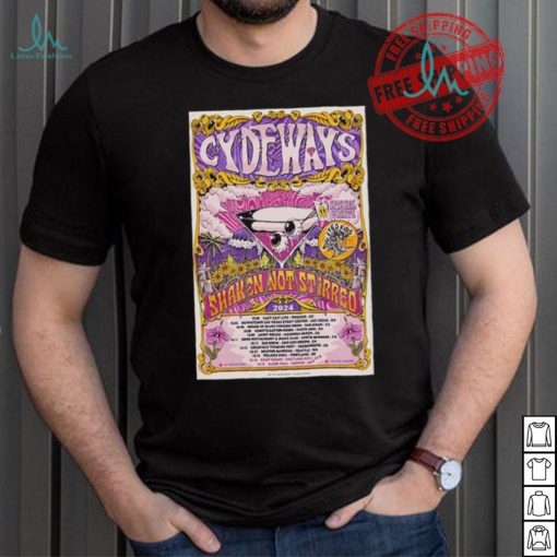 Official Cydeways Shaken Not Stirred 2024 Tour Poster shirt