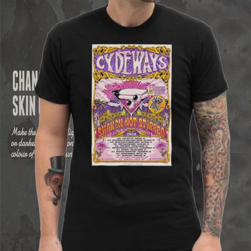 Official Cydeways Shaken Not Stirred 2024 Tour Poster shirt