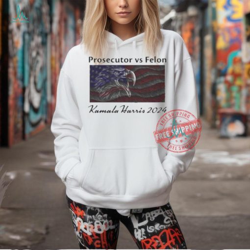 Official Defender of democracy Kamala Harris prosecutor vs felon exclusive T shirt