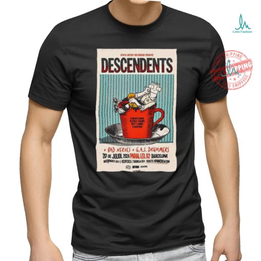 Official Descendents Para lel 62 Barcelona Spain Jul 10 2024 Poster shirt