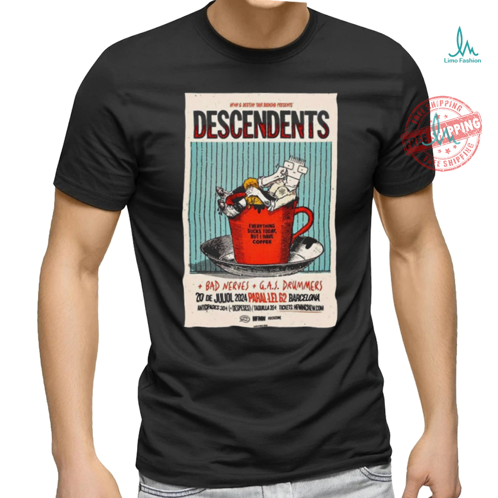 Official Descendents Para lel 62 Barcelona Spain Jul 10 2024 Poster shirt Official Descendents Para lel 62 Barcelona Spain Jul 10 2024 Poster shirt