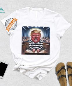 Official Donald Trump Convicted Felon Prison Pinstripes Classic T Shirt
