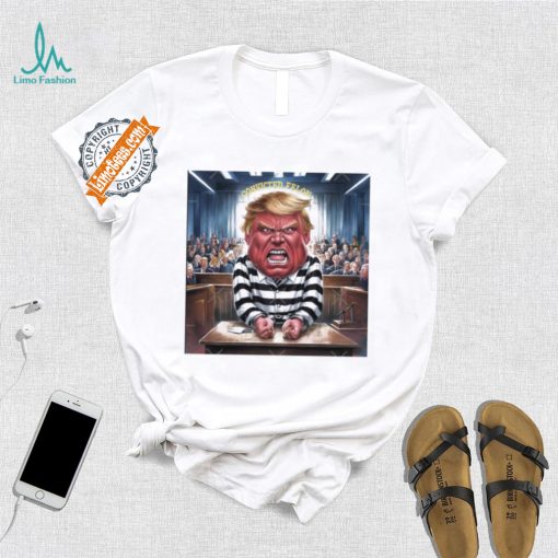 Official Donald Trump Convicted Felon Prison Pinstripes Classic T Shirt