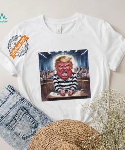 Official Donald Trump Convicted Felon Prison Pinstripes Classic T Shirt