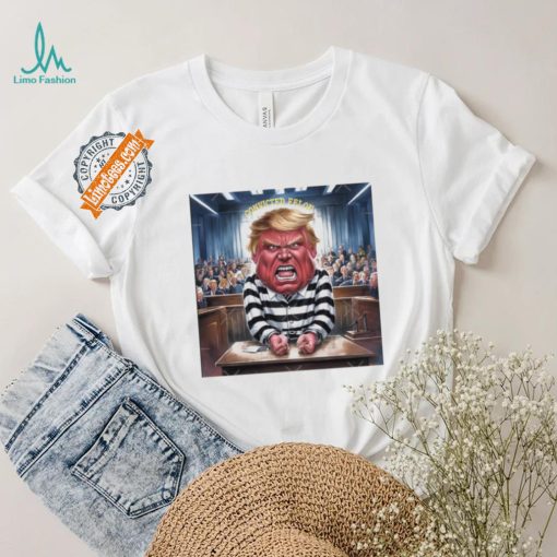 Official Donald Trump Convicted Felon Prison Pinstripes Classic T Shirt