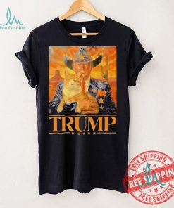 Official Donald Trump Cowboy And Cat Desert Make America Great Again 2024 T shirt