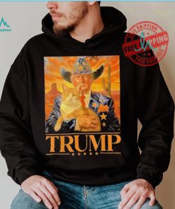 Official Donald Trump Cowboy And Cat Desert Make America Great Again 2024 T shirt