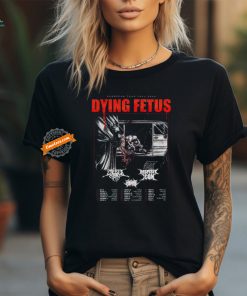 Official Dying Fetus 2024 European Tour Fall Poster shirt