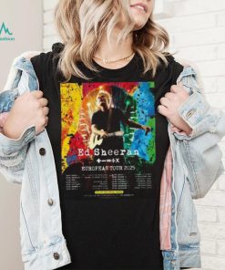 Official Ed Sheeran Europe Tour 2025 Tour Poster Shirt