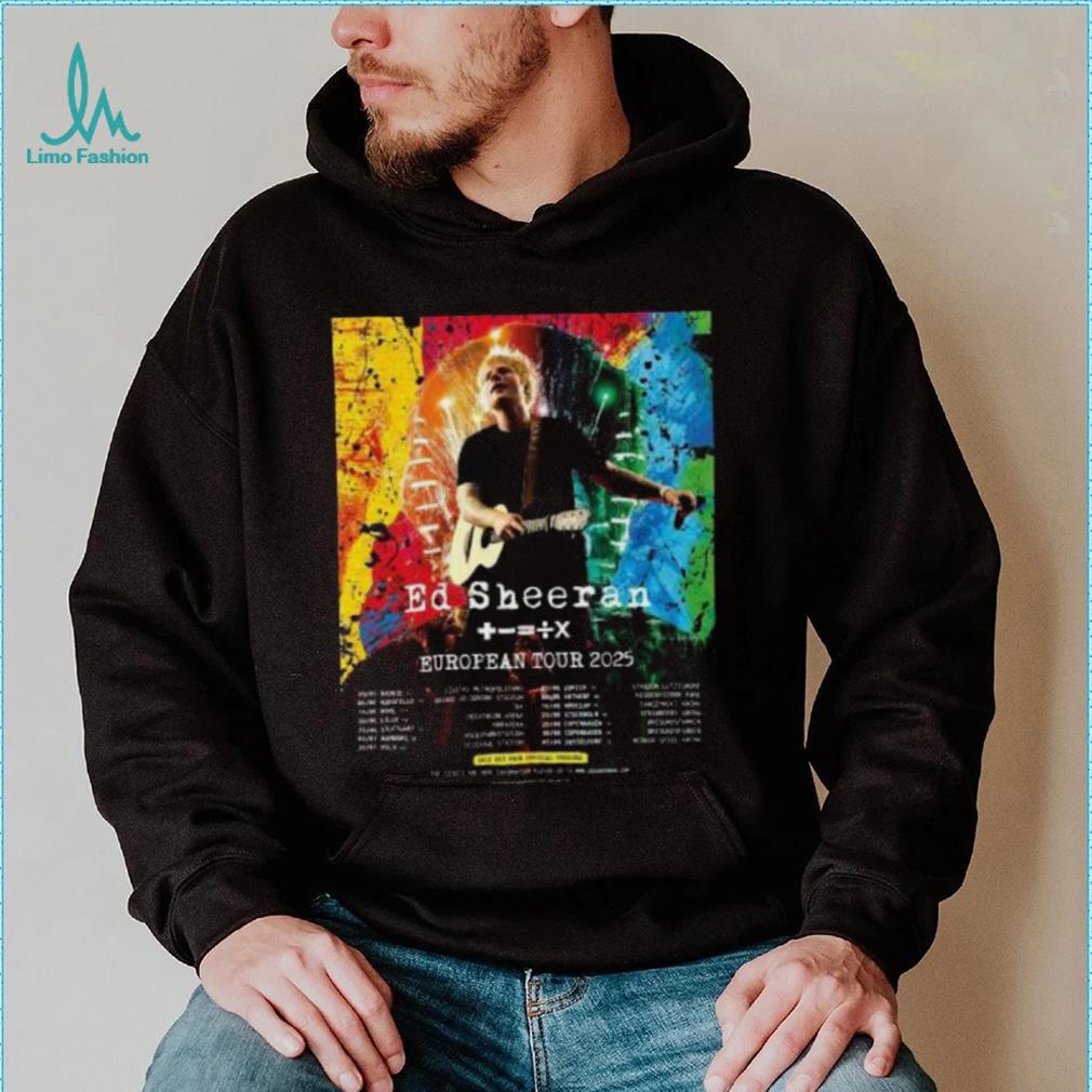 Official Ed Sheeran Europe Tour 2025 Tour Poster Shirt Official Ed Sheeran Europe Tour 2025 Tour Poster Shirt
