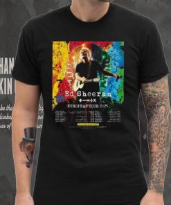 Official Ed Sheeran Europe Tour 2025 Tour Poster Shirt, hoodie, sweater, long sleeve and tank top Official Ed Sheeran Europe Tour 2025 Tour Poster Shirt