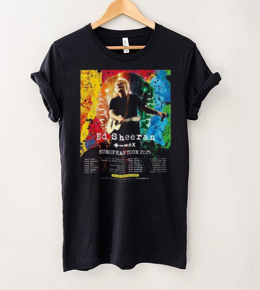 Official Ed Sheeran Europe Tour 2025 Tour Poster Shirt Official Ed Sheeran Europe Tour 2025 Tour Poster Shirt