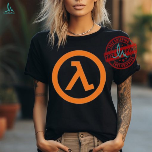 Official Elon musk wearing half life logo T shirt
