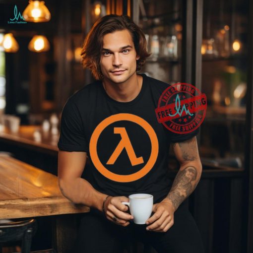 Official Elon musk wearing half life logo T shirt