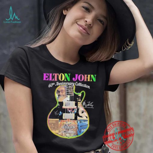 Official Elton John 60th Anniversary Collection Signature shirt