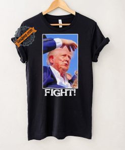 Official Fight Donald Trump Rally Gun Shot Fired Shooting Pennsylvania T Shirt