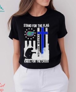Official Florida gators stand for the flag kneel for the cross gator nation shirt