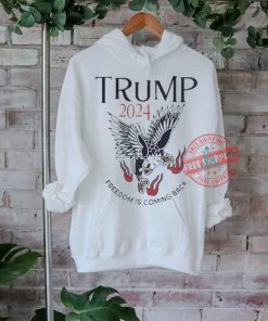 Official Freedom is coming back eagle Trump 2024 T shirt