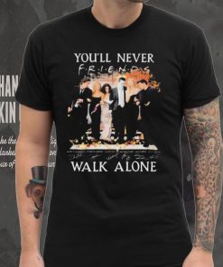 Official Friends Sitcom You’ll Never Walk Alone Fan Love Abbey Road Signatures shirt