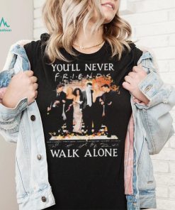Official Friends Sitcom You’ll Never Walk Alone Fan Love Abbey Road Signatures shirt