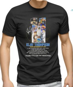 Official Golden State Warriors Klay Thompson 2011 2024 Thank You For The Memories Signature Shirt