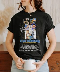 Official Golden State Warriors Klay Thompson 2011 2024 Thank You For The Memories Signature Shirt, hoodie, sweater, long sleeve and tank top Official Golden State Warriors Klay Thompson 2011 2024 Thank You For The Memories Signature Shirt