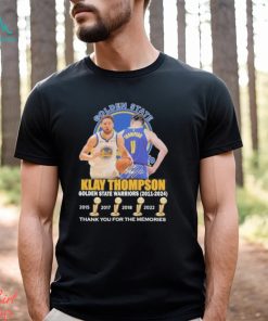 Official Golden State Warriors Klay Thompson 2011 2024 Thank You For The Memories T shirt