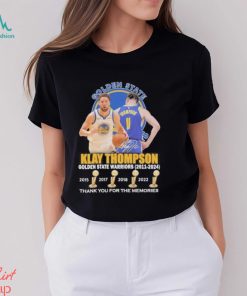 Official Golden State Warriors Klay Thompson 2011 2024 Thank You For The Memories T shirt
