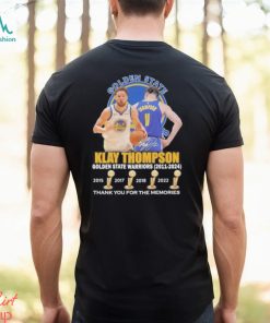 Official Golden State Warriors Klay Thompson 2011 2024 Thank You For The Memories T shirt