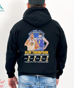 Official Golden State Warriors Klay Thompson 2011 2024 Thank You For The Memories T shirt