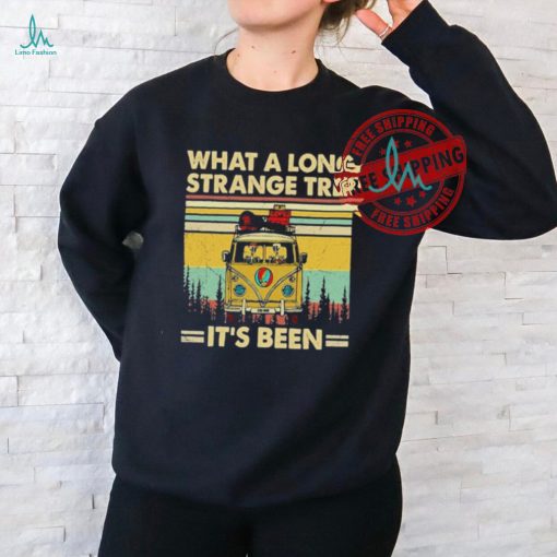 Official Grateful Dead It’s Been A Long Strange Trip Hippie Fan Rock T Shirt