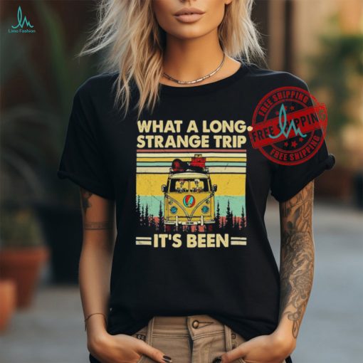 Official Grateful Dead It’s Been A Long Strange Trip Hippie Fan Rock T Shirt