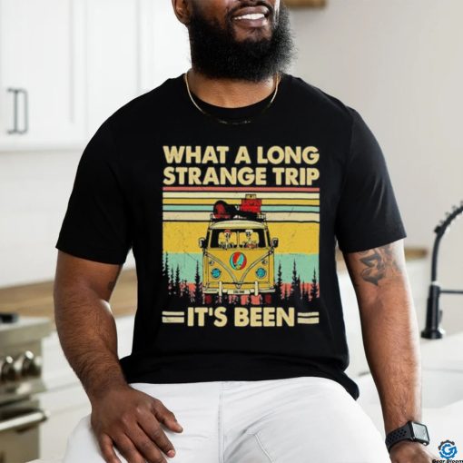 Official Grateful Dead It’s Been A Long Strange Trip Hippie Fan Rock T Shirt