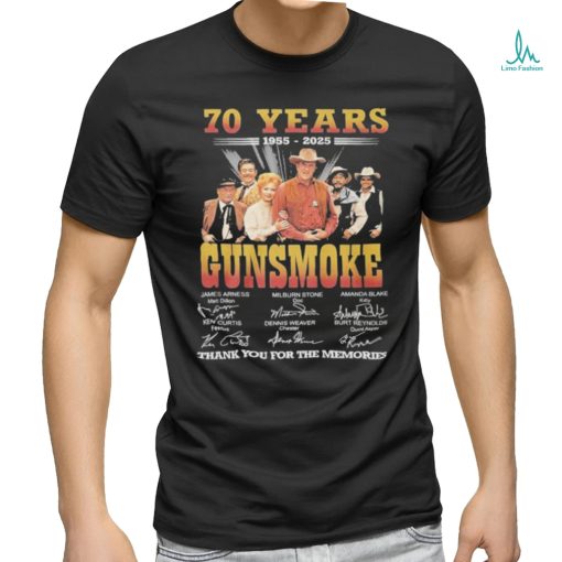 Official Gunsmoke 70th Anniversary 1954 2024 Thank You For The Memories Fan T Shirt