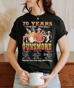 Official Gunsmoke 70th Anniversary 1954 2024 Thank You For The Memories Fan T Shirt