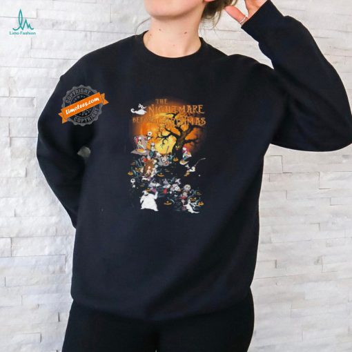 Official Halloween The Night Before Christmas Characters Shirt