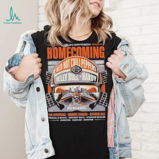 Official Harley Davidson Homecoming Festival 2024 Milwaukee Music And Motorcycles From July 25 28th Shirt