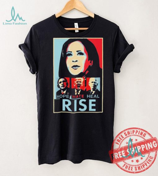 Official Harris Obama Trump Biden Hope Hate Heal Rise Shirt